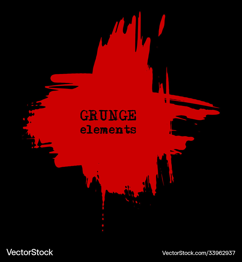 Splats splashes and blobs red ink paint Splats splashes and blobs red ink paint vector image