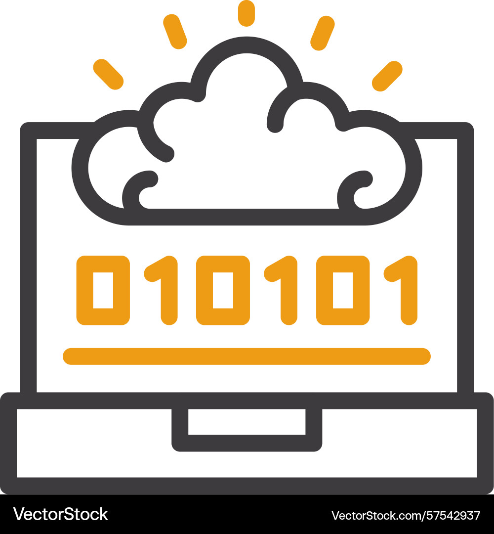 Swift mind two color icon Vector Image