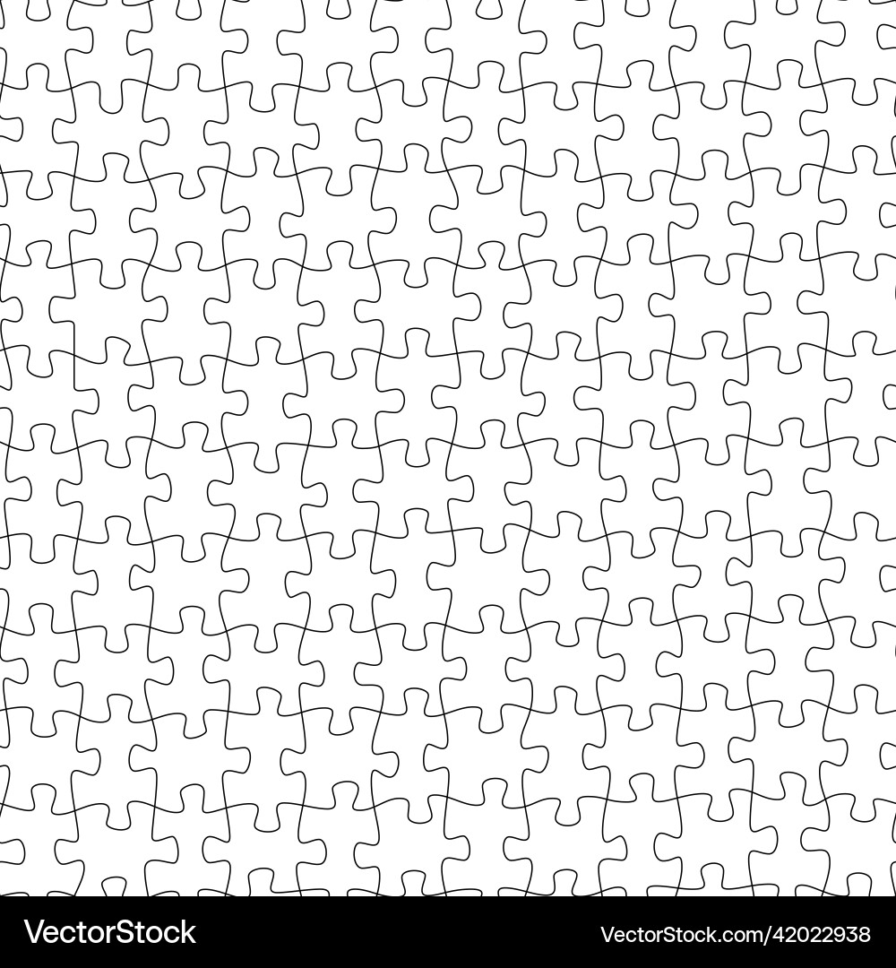 A seamless pattern of connected puzzle elements A seamless pattern of connected puzzle elements vector image