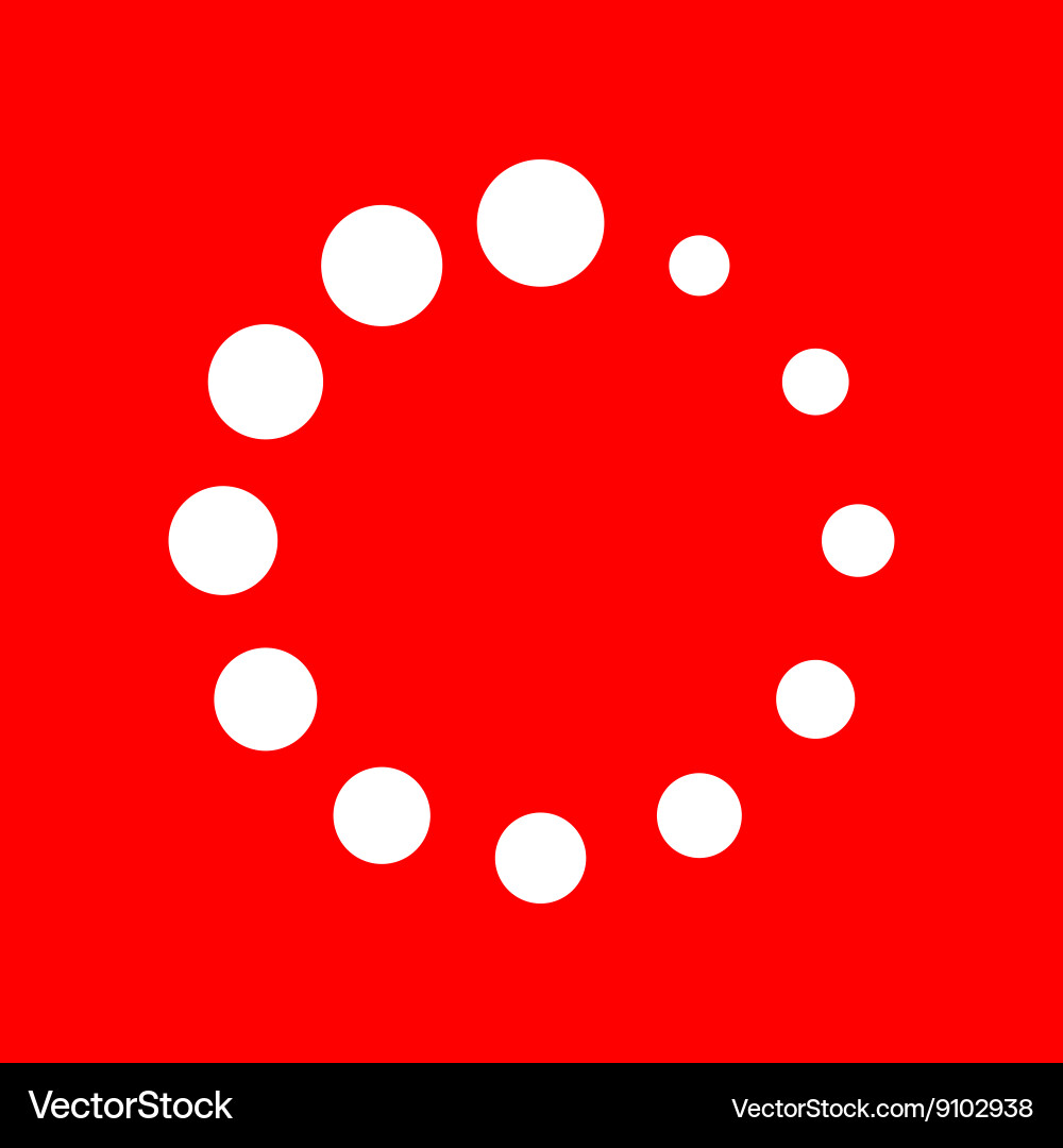 Circular loading sign Vector Image
