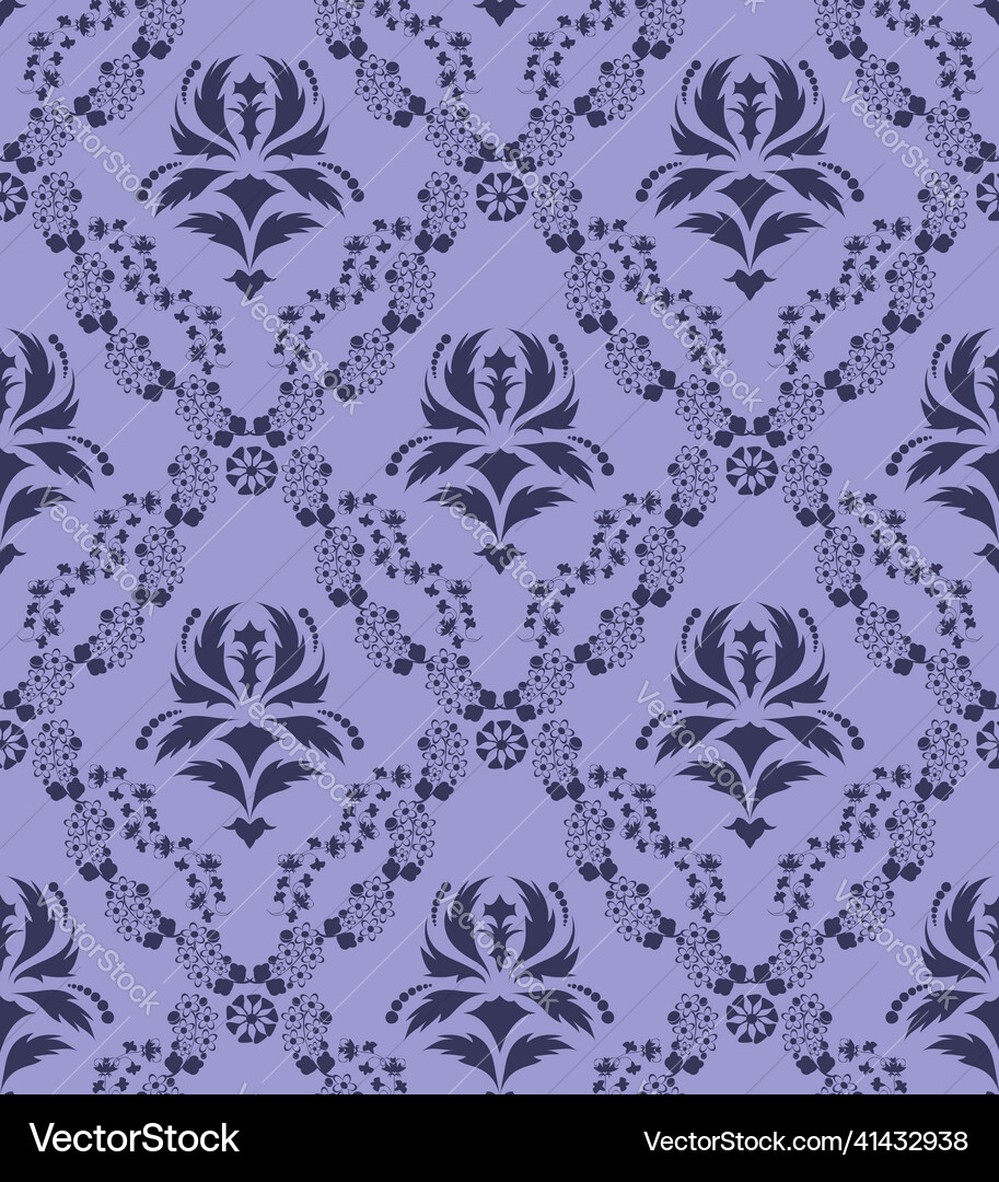 Damask seamless pattern Vector Image