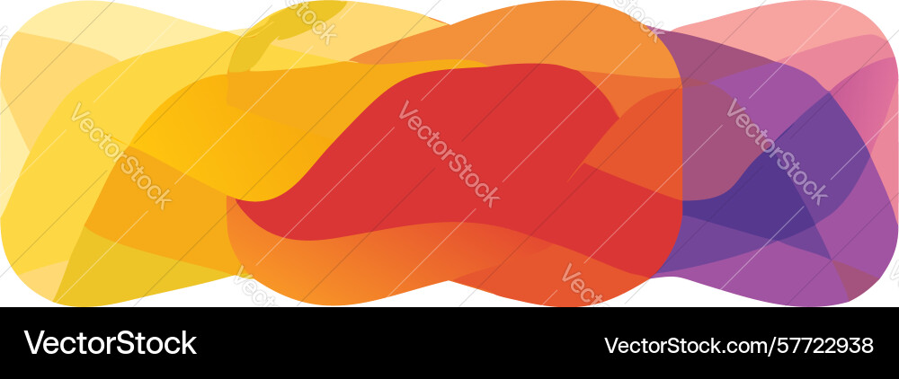 Dynamic abstract fluid shapes composition design vector image
