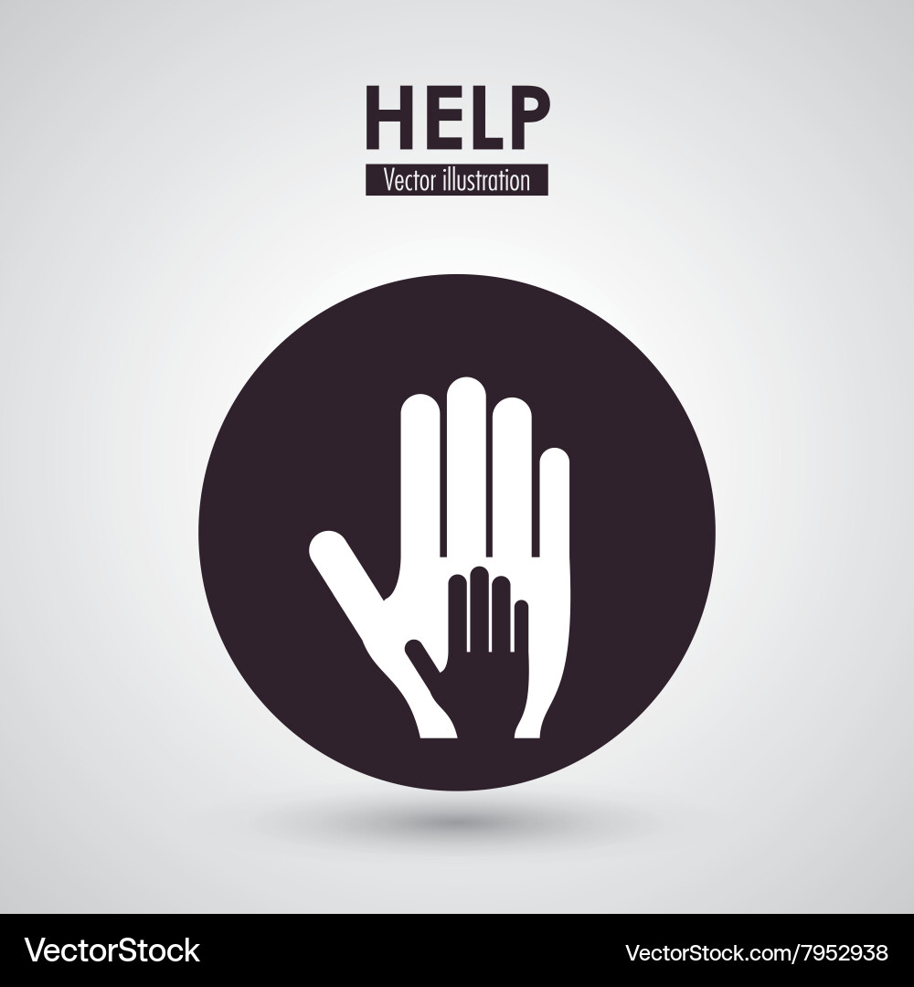 Help icon design Vector Image