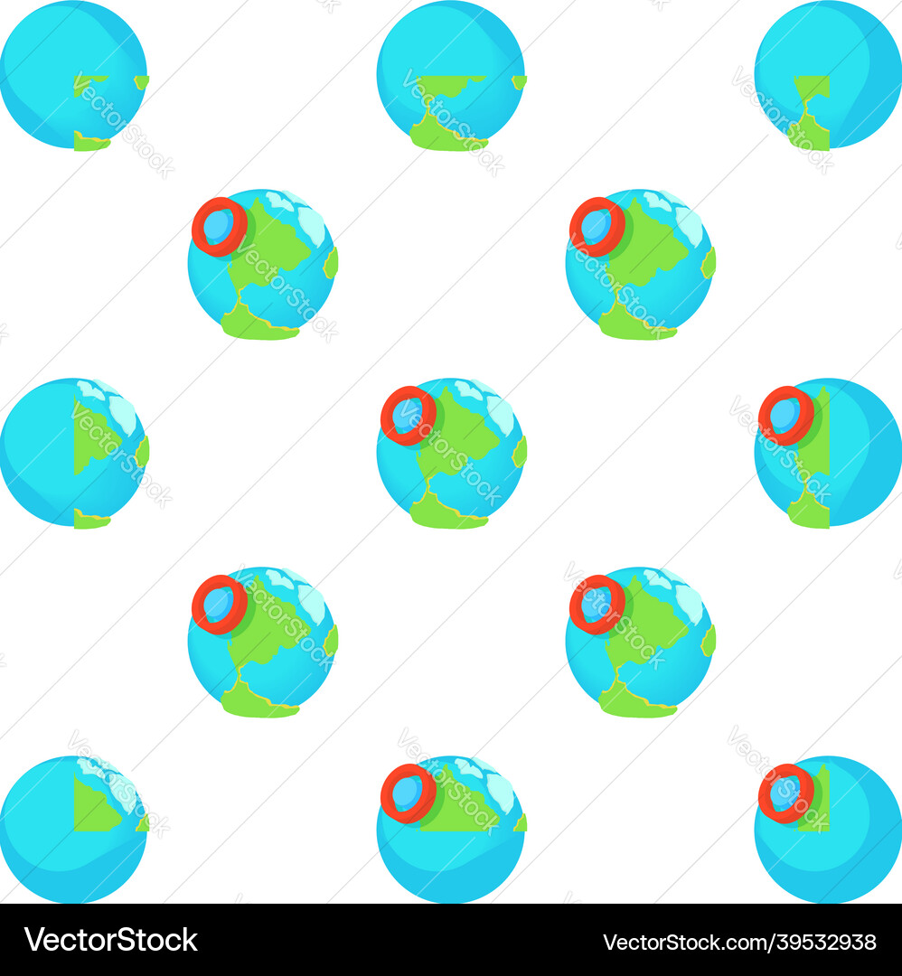 Mark on map of earth pattern seamless Mark on map of earth pattern seamless vector image