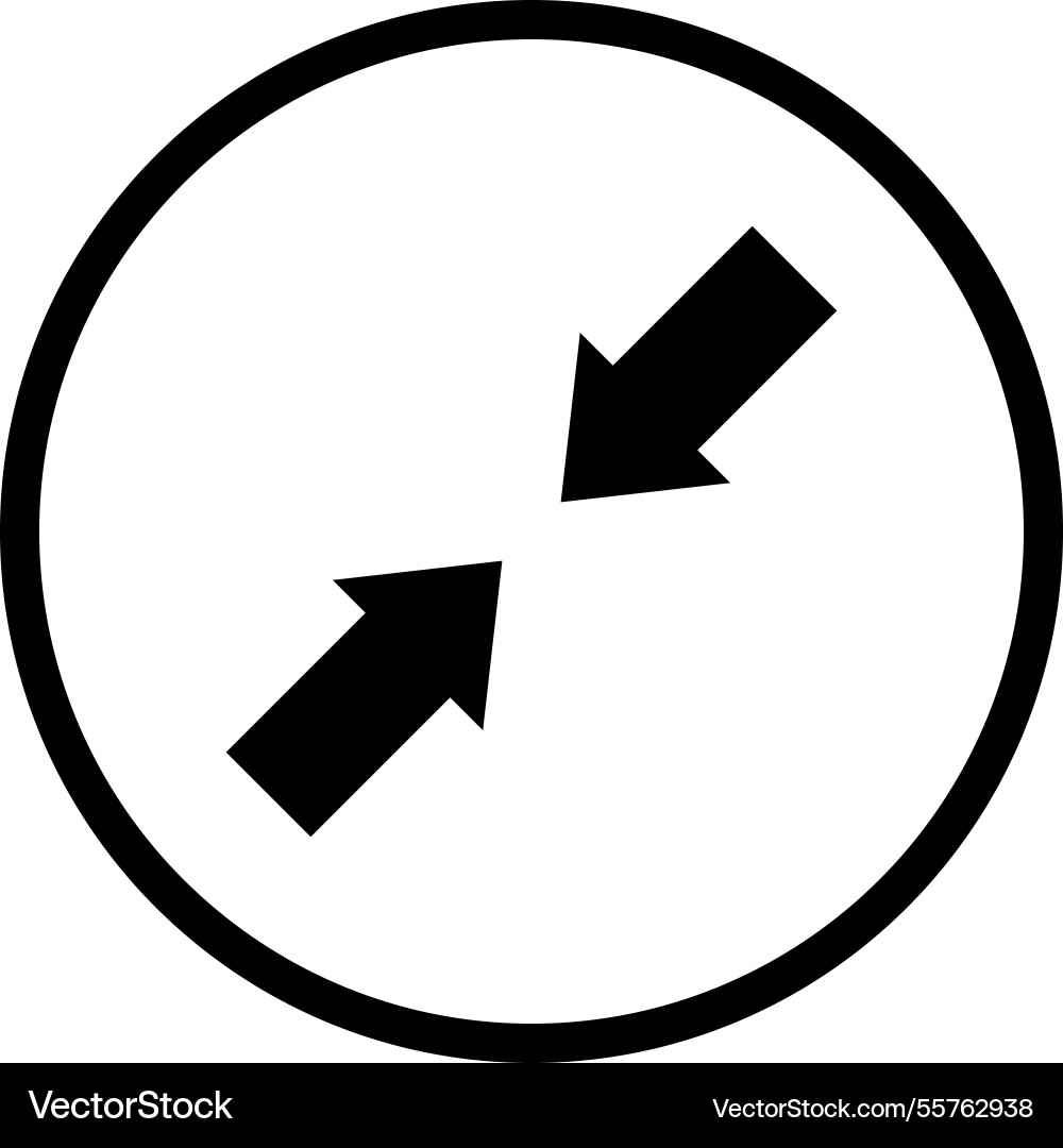 Minimize icon design Vector Image