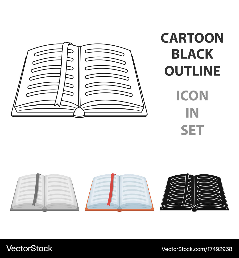 Opened notepad with pencil and pen in top view vector image