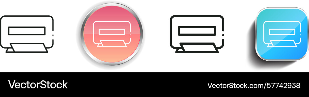 Reserved icon thin linear regular and button Reserved icon thin linear regular and button vector image