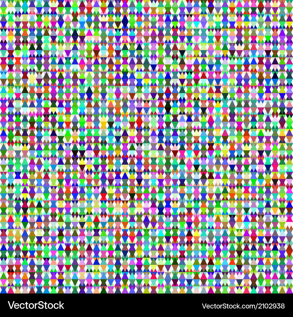 Seamless pattern from multicolored triangles vector image