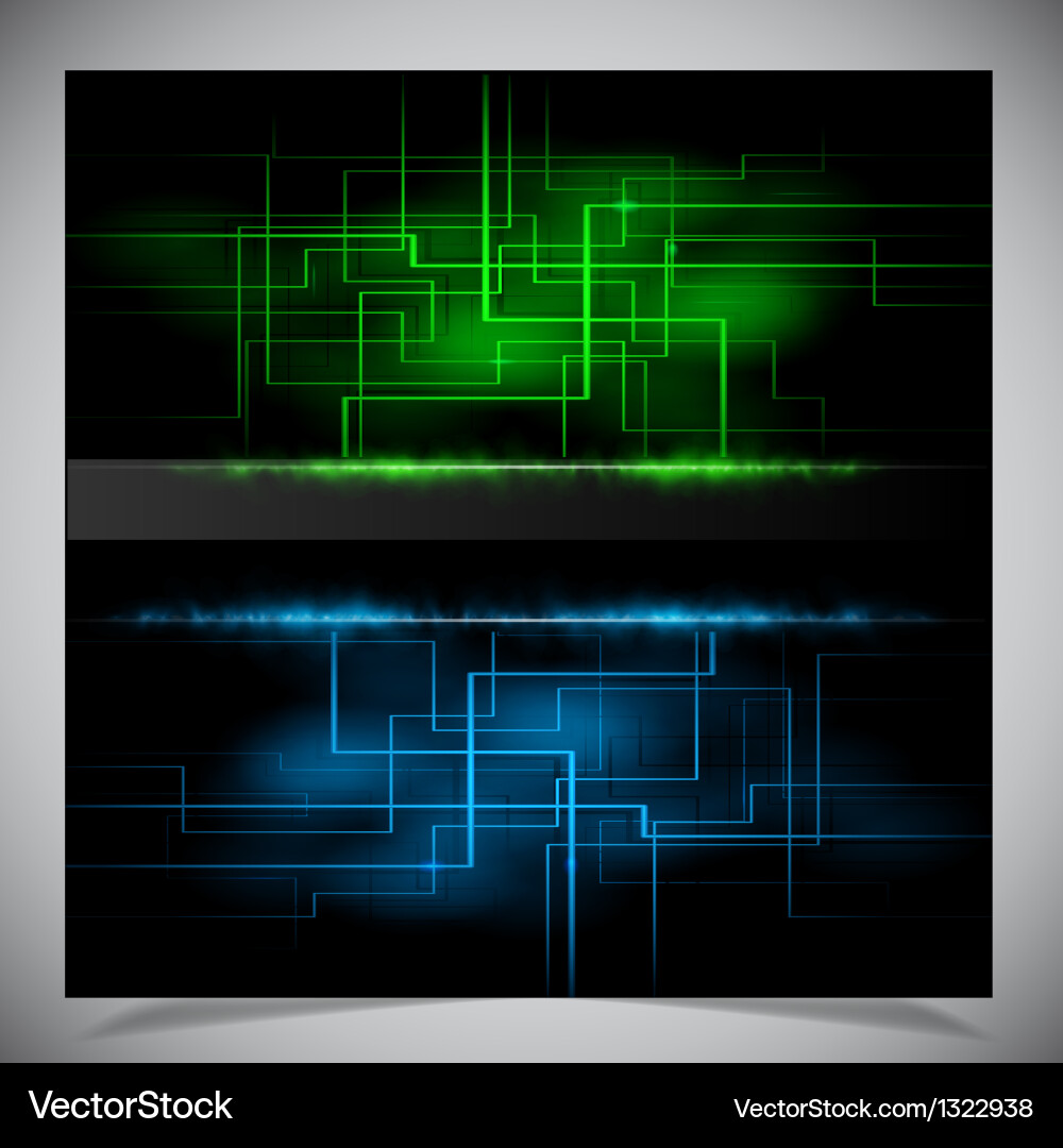 Smooth colorful abstract techno background vector image