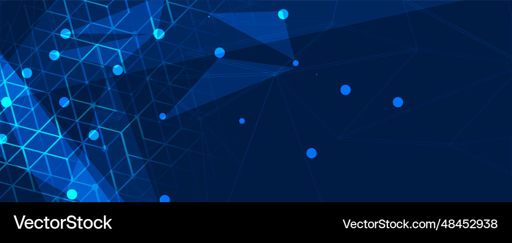 Technology banner design with hexagons abstract Technology banner design with hexagons abstract vector image