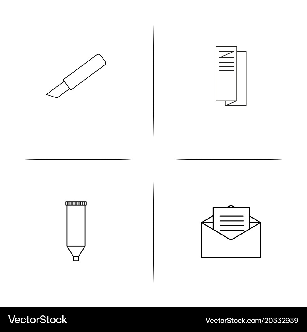 Creative process and design simple linear icon vector image
