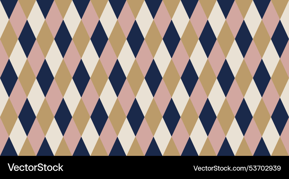 Geometric Rhombus Pattern vector image