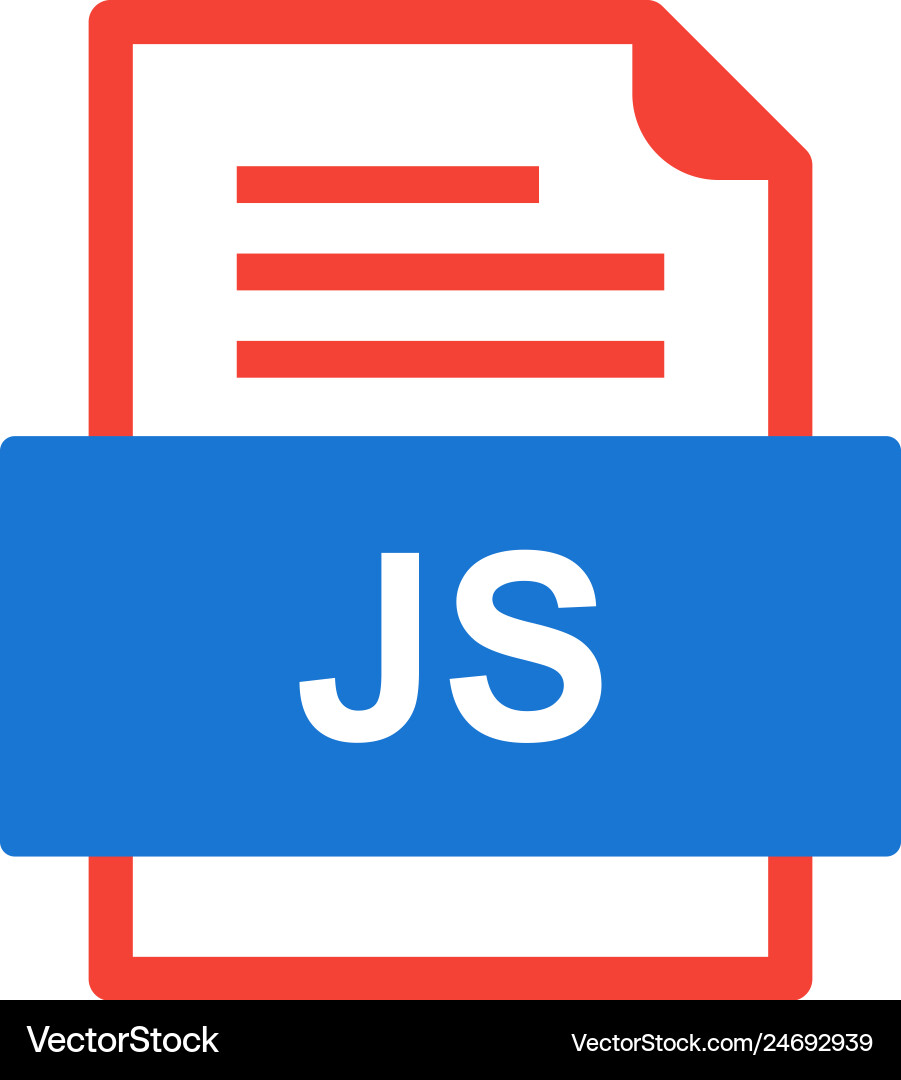 Js file document icon vector image
