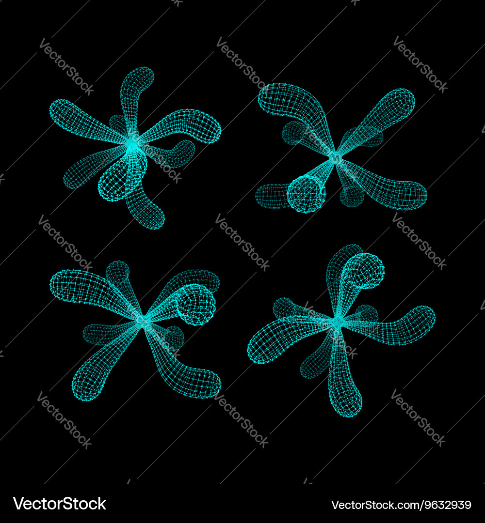 Molecule graphic design 3d connection structure Vector Image