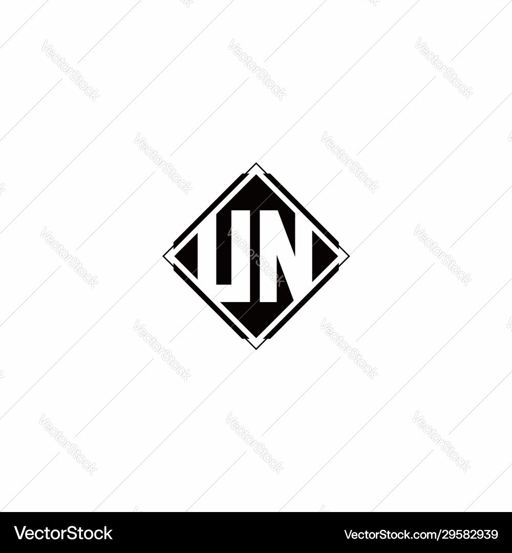 Monogram logo design with diamond square shape – Royalty-Free Vector ...