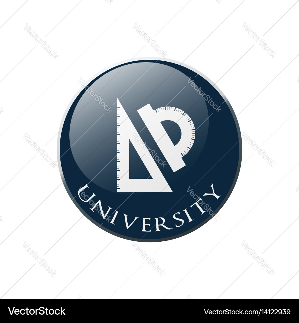 Protractor and Ruler Icon Vector Image