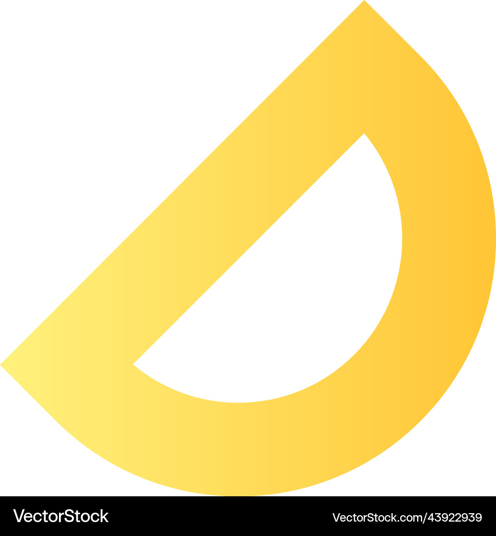 Protractor flat gradient two-color ui icon Protractor flat gradient two-color ui icon vector image
