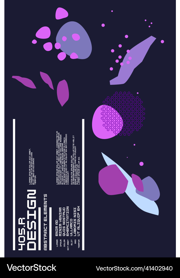 A composition with abstract elements in popular Vector Image