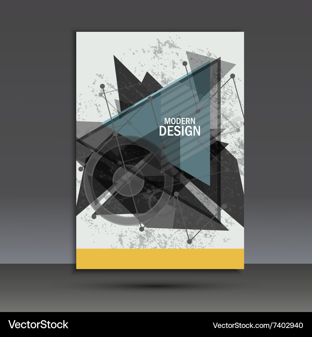 Abstract dynamic geometric background Vector Image