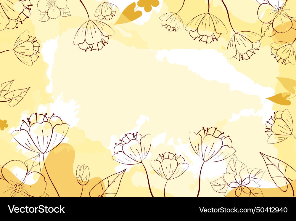 Abstract flower background design Royalty Free Vector Image