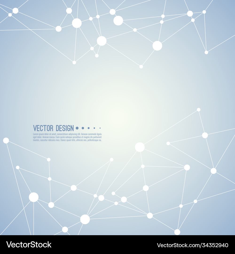 Abstract plexus technology background Vector Image