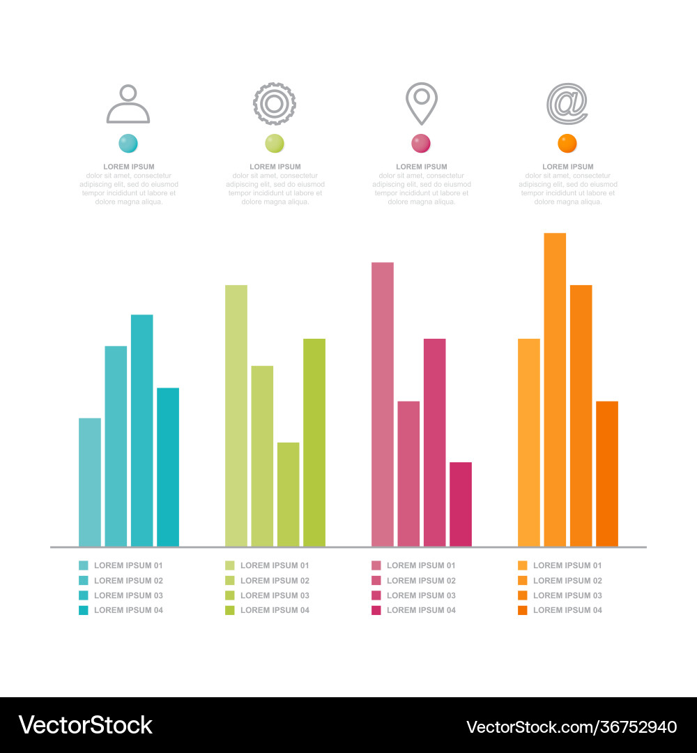 Bar chart graph diagram statistical business Bar chart graph diagram statistical business vector image