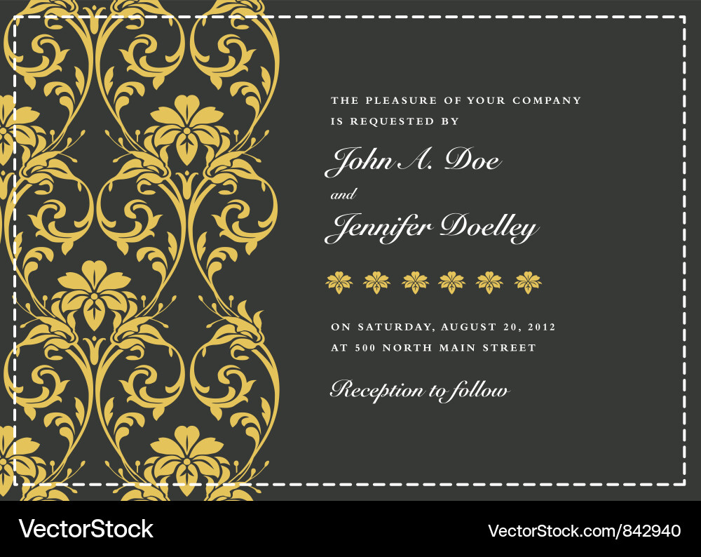 Elegant Floral Damask vector image