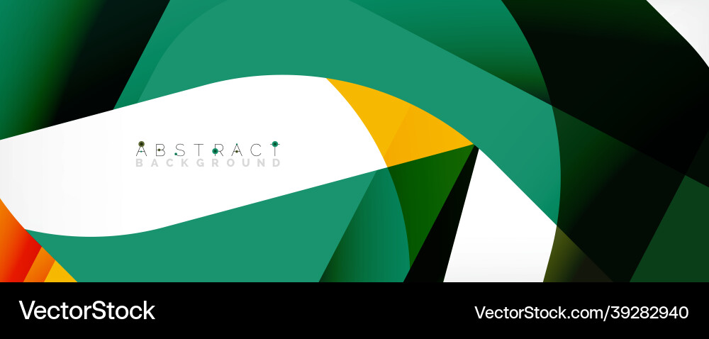 Geometric abstract background - multicolored Vector Image