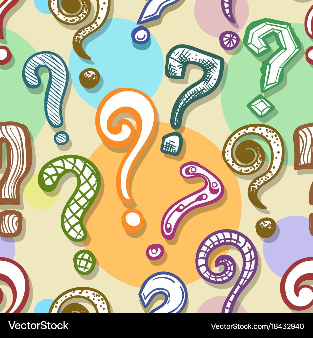 Question Mark Pattern Vector Image