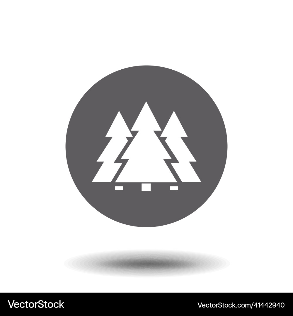 Spruce icon element of web for mobile Spruce icon element of web for mobile vector image