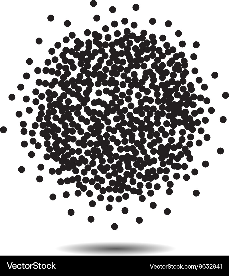 Abstract halftone design circle elements vector image