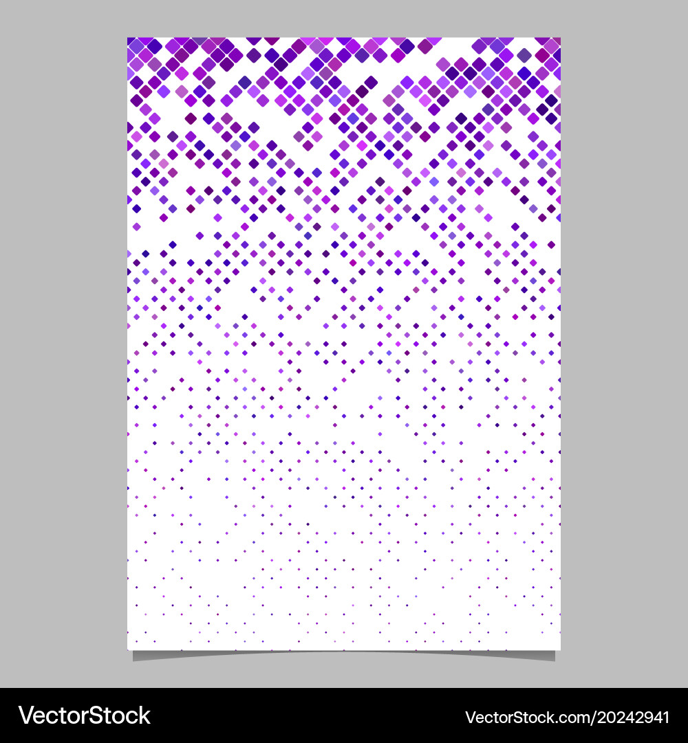 Abstract rounded square pattern flyer template vector image