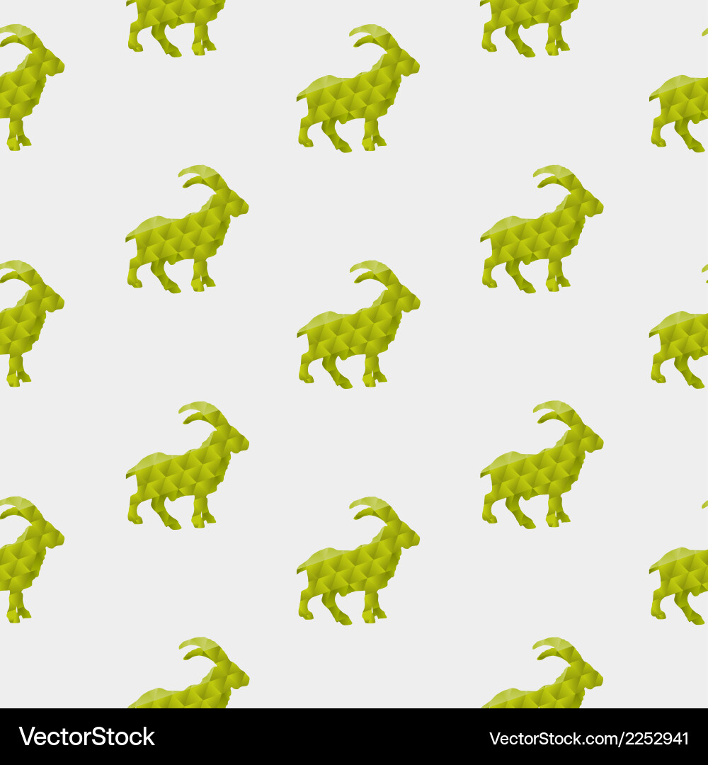 Abstract triangular goat vector image