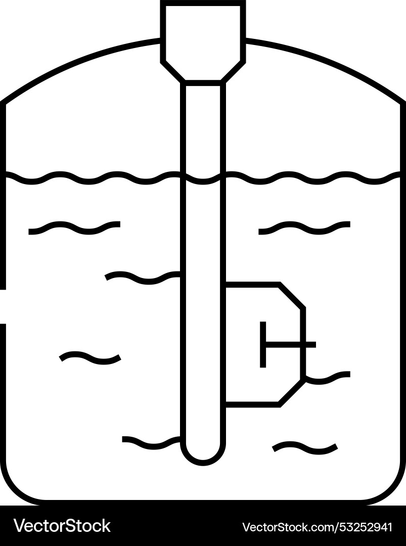 Capacitive sensor line icon vector image