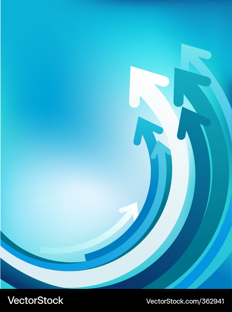 Dynamic Arrow Background vector image