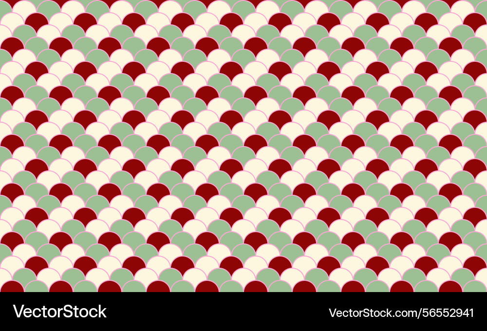 Elegant seamless pattern of overlapping vector image