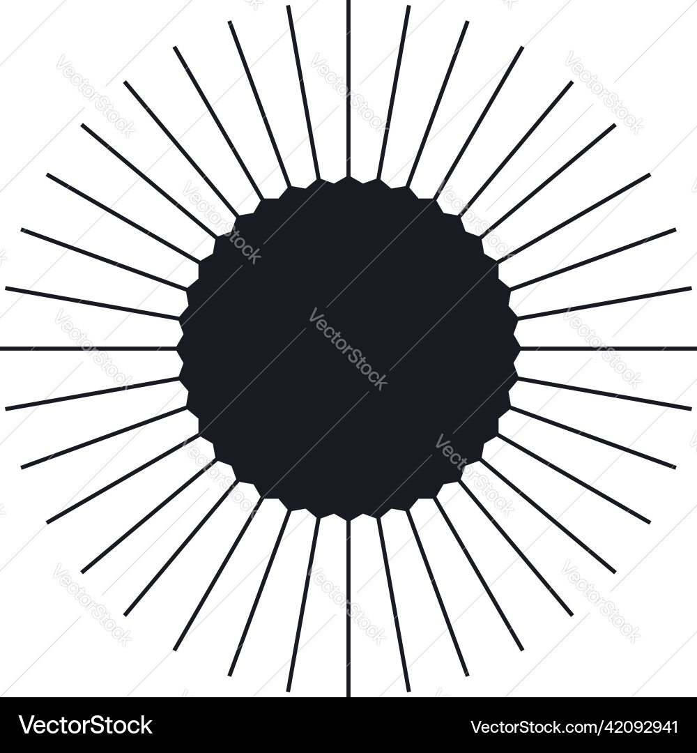 Geometric abstract circle element design Vector Image