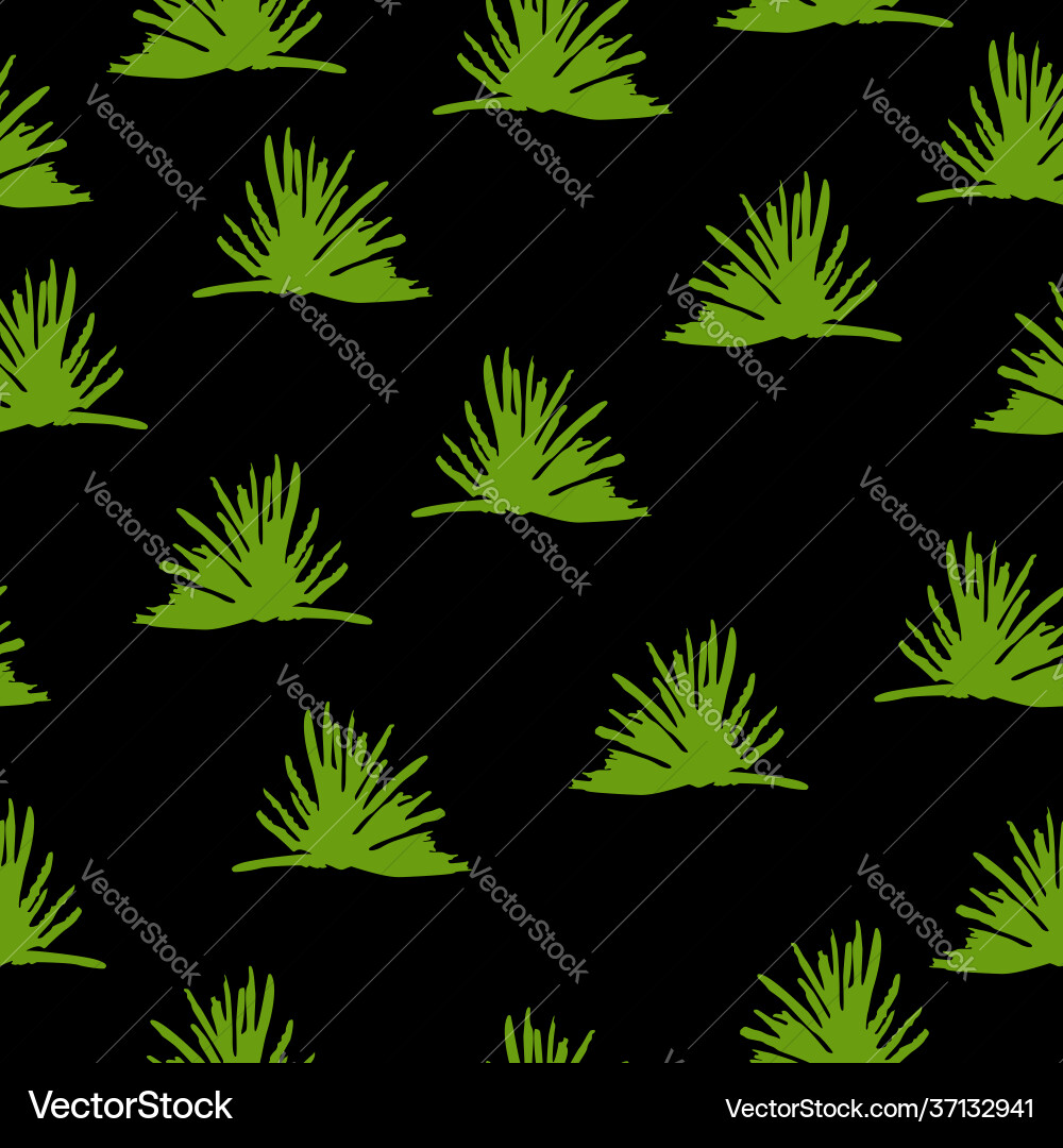 Seamless pattern with green trees Vector Image