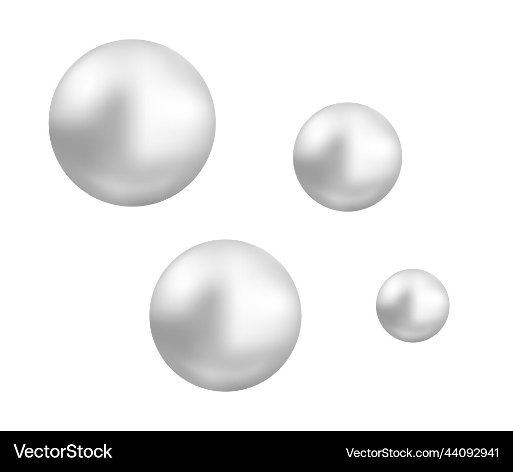 Silver Chrome Sphere - 3D Button Drop vector image