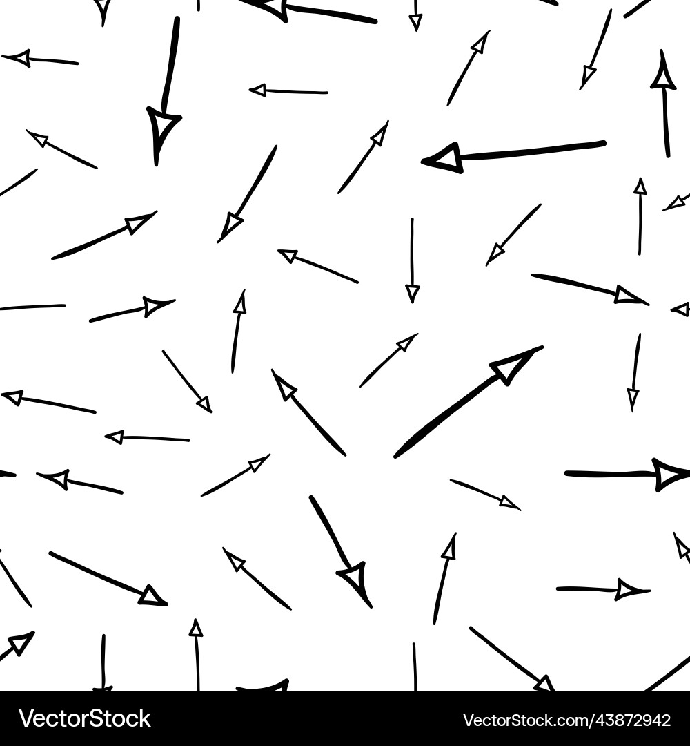 Arrow Pattern - Seamless Arrows vector image