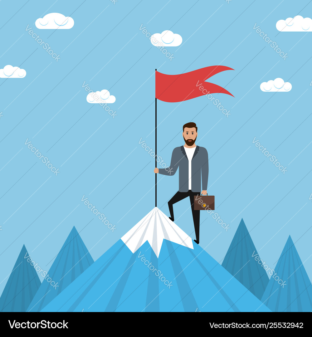Businessman with pointer Businessman with pointer vector image