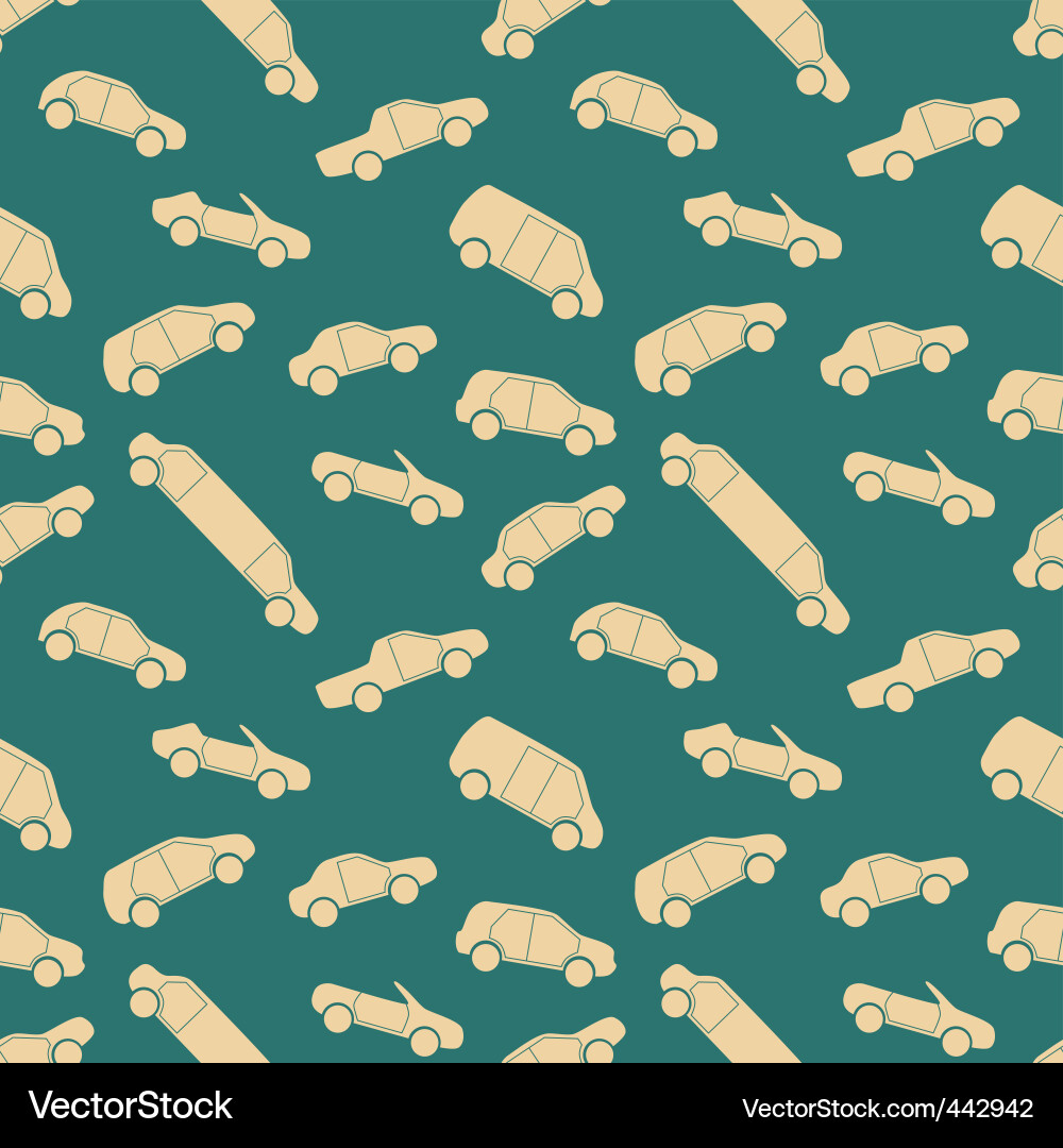 Car Pattern Background vector image