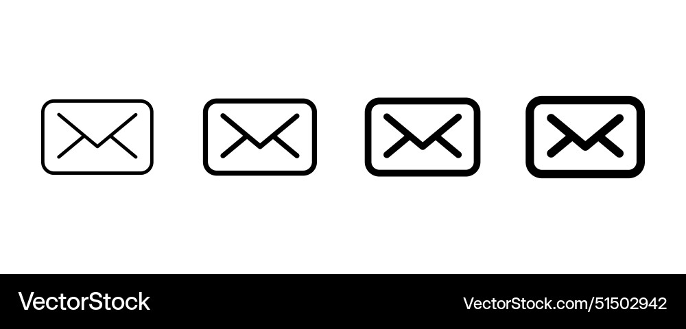 Email message icon or mail button sign Email message icon or mail button sign vector image