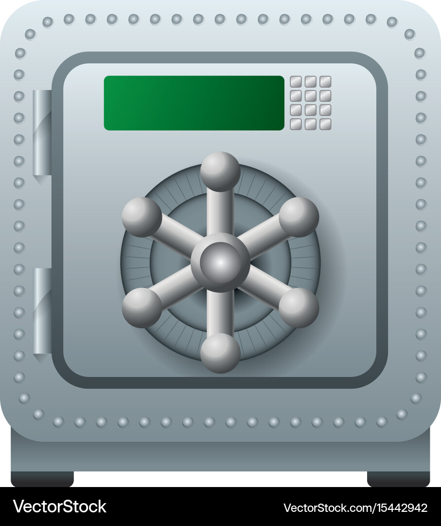 Isolated security box vector image