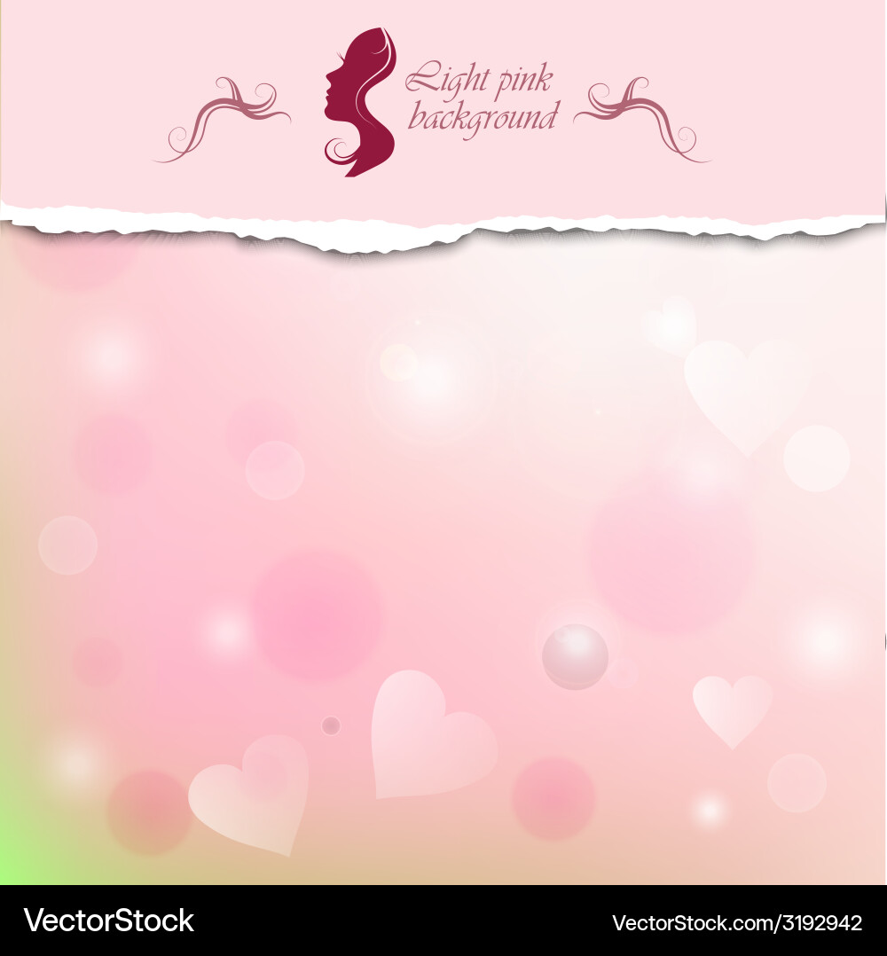 Light pink background with space for text vector image