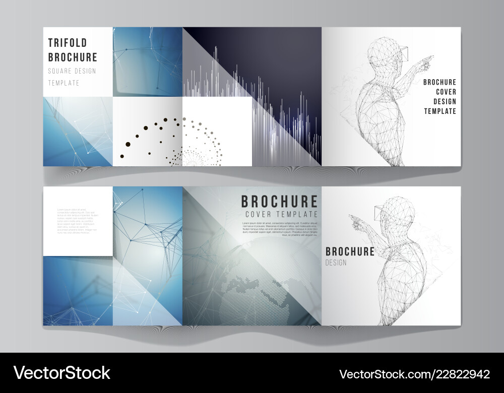 Minimal editable layout of square Vector Image