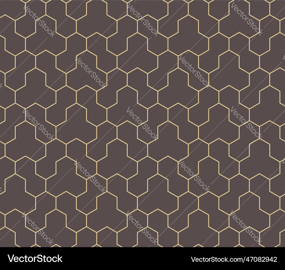 Seamless abstract pattern with hexagonal Vector Image