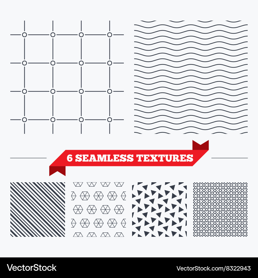 Circles grid stripped seamless pattern Vector Image