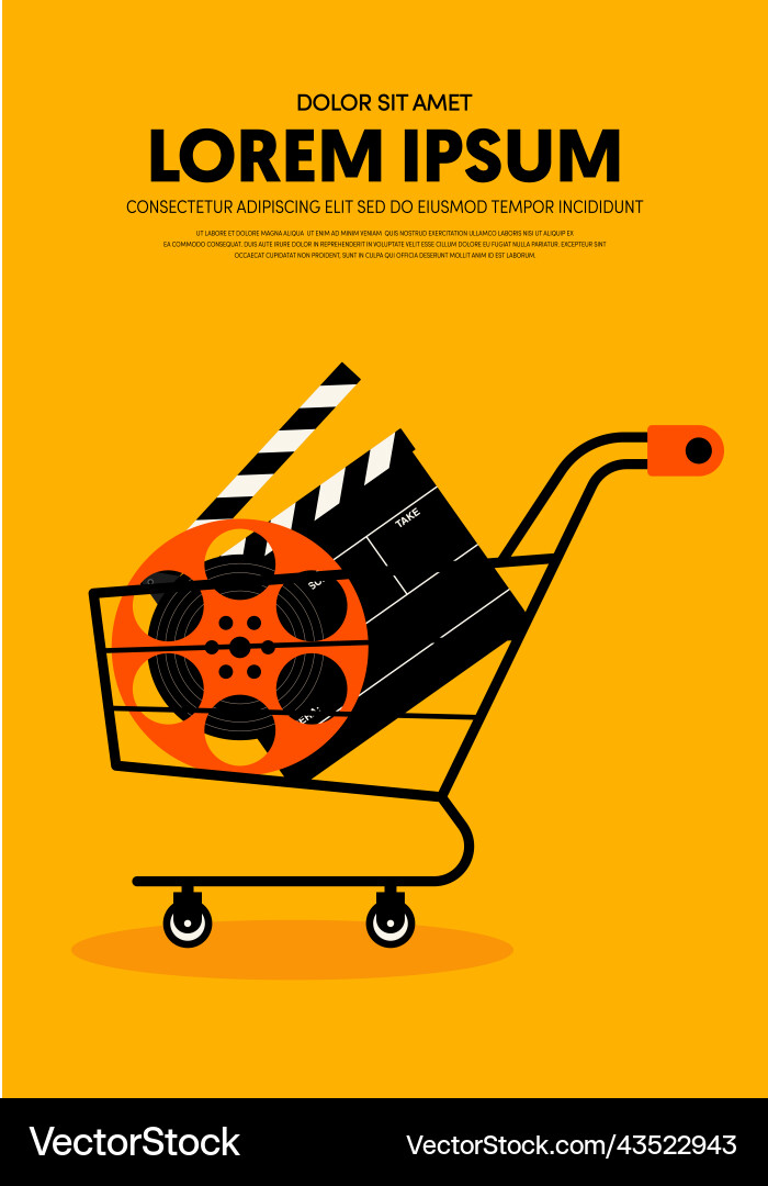 Film und Film Poster Design Vorlage Hintergrund Film und Film Poster Design Vorlage Hintergrund vektorbild