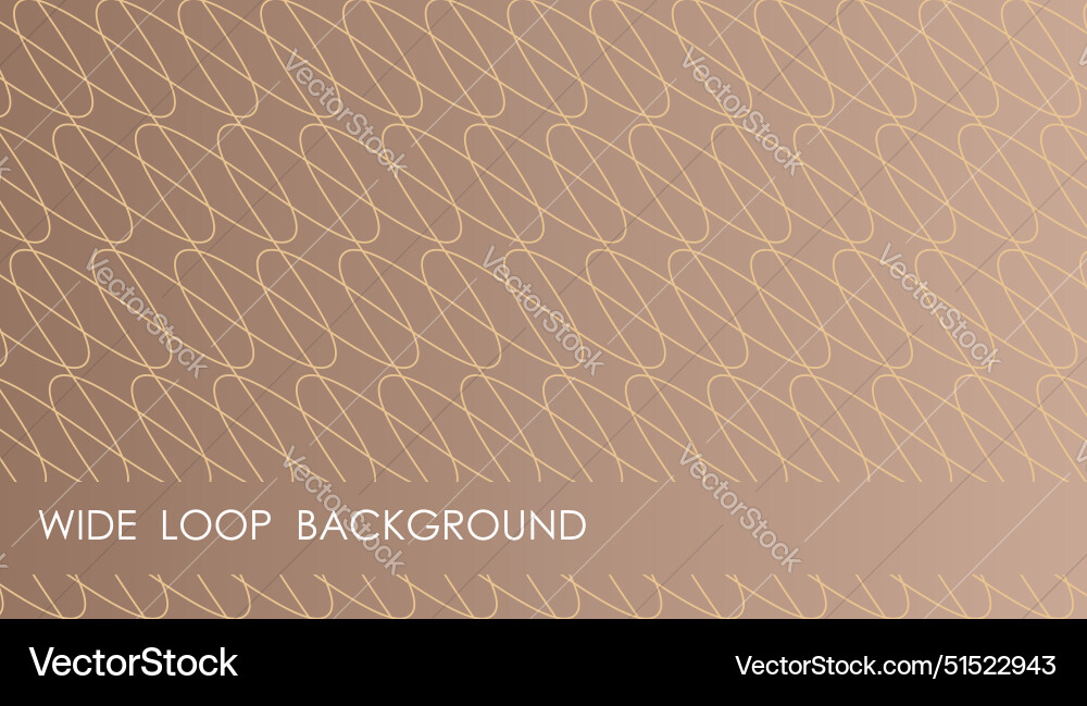 Horizontal wide loops abstract background Vector Image